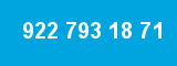 922 793 18 71 922 793 18 71